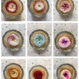 永生花材．精品2-3公分雙色奧斯汀玫瑰．單朵價格