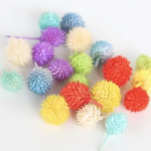 永生花花材，千日紅，草莓果，花環車掛製作材料，一份3個裝