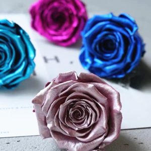 永生花玫瑰，Roseamor 金屬色XL號，單朵價格