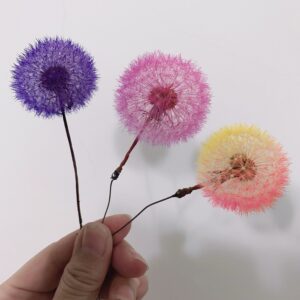 彩色蒲公英，特殊處理，已架好鐵絲，單朵價格